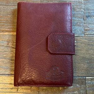 Vintage Barross Vera Pelle Made in Italy Oxblood Kisslock Wallet🖤